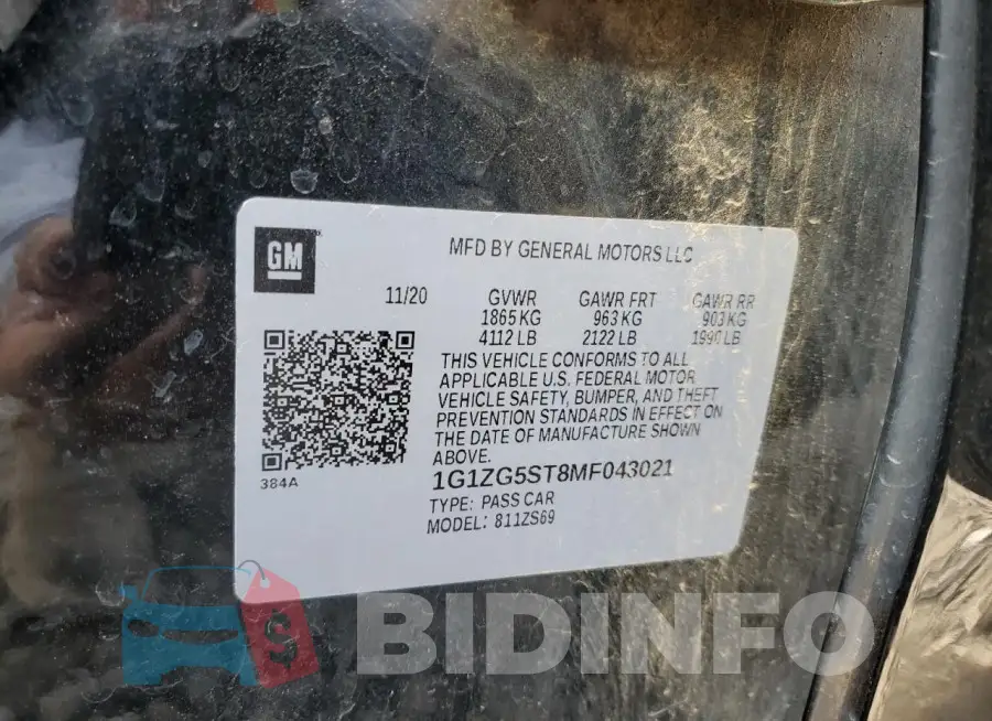 1G1ZG5ST8MF043021 Photo# 12