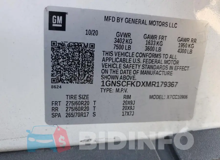 1GNSCFKDXMR179367 Photo# 13