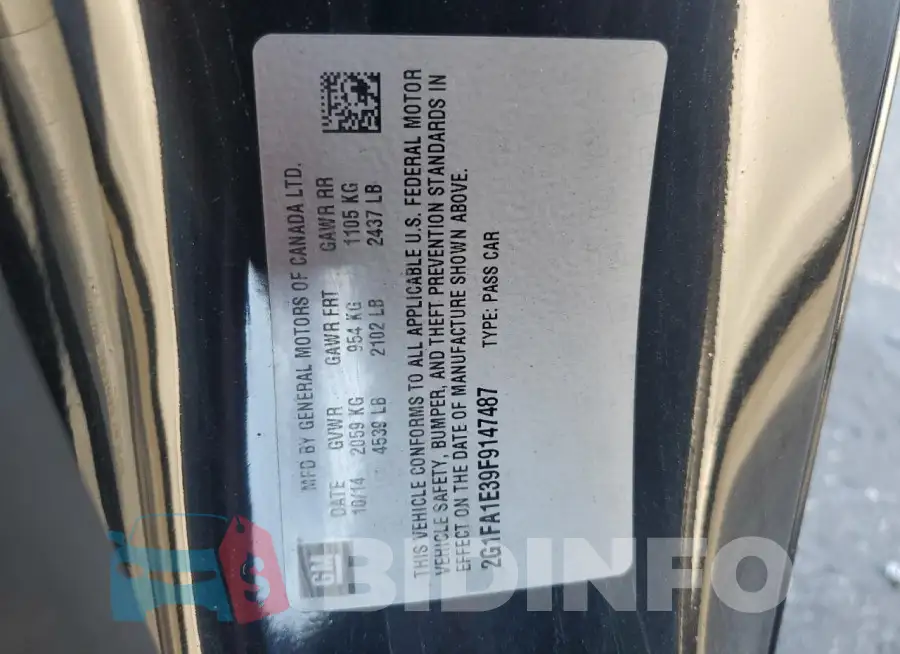 2G1FA1E39F9147487 Photo# 12