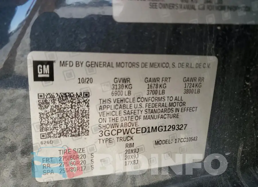 3GCPWCED1MG129327 Photo# 12