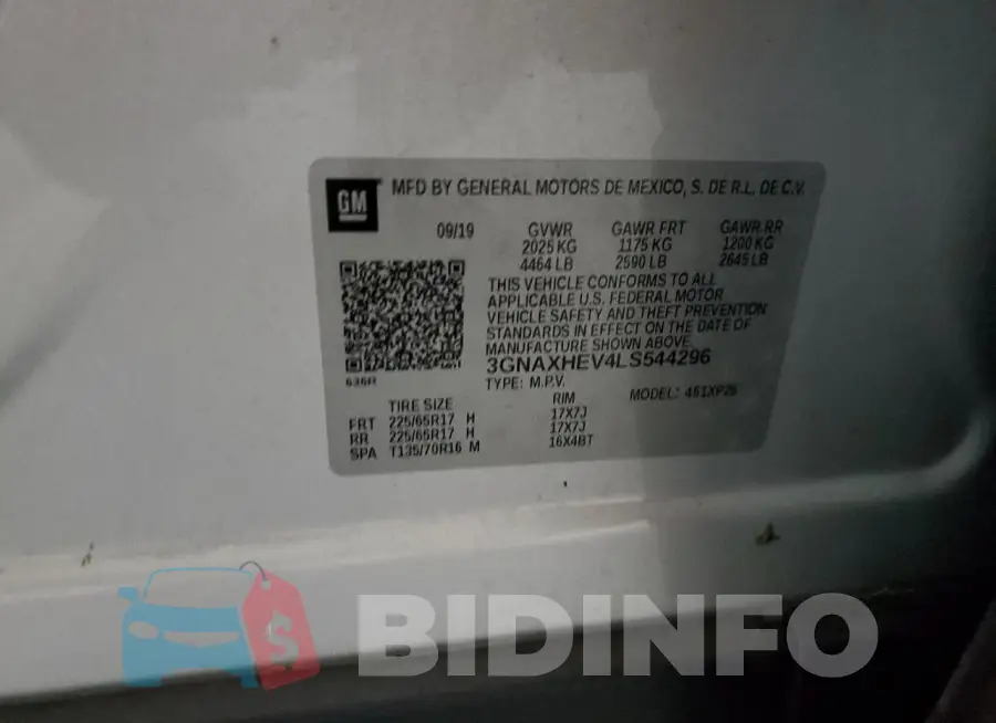 3GNAXHEV4LS544296 Photo# 13