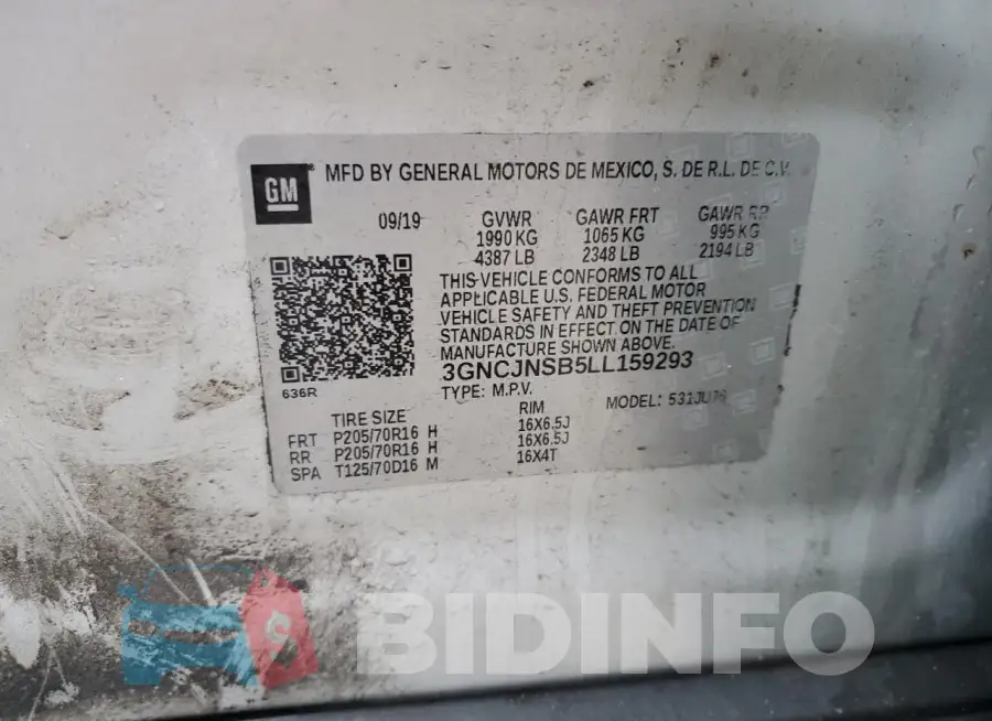 3GNCJNSB5LL159293 Photo# 13