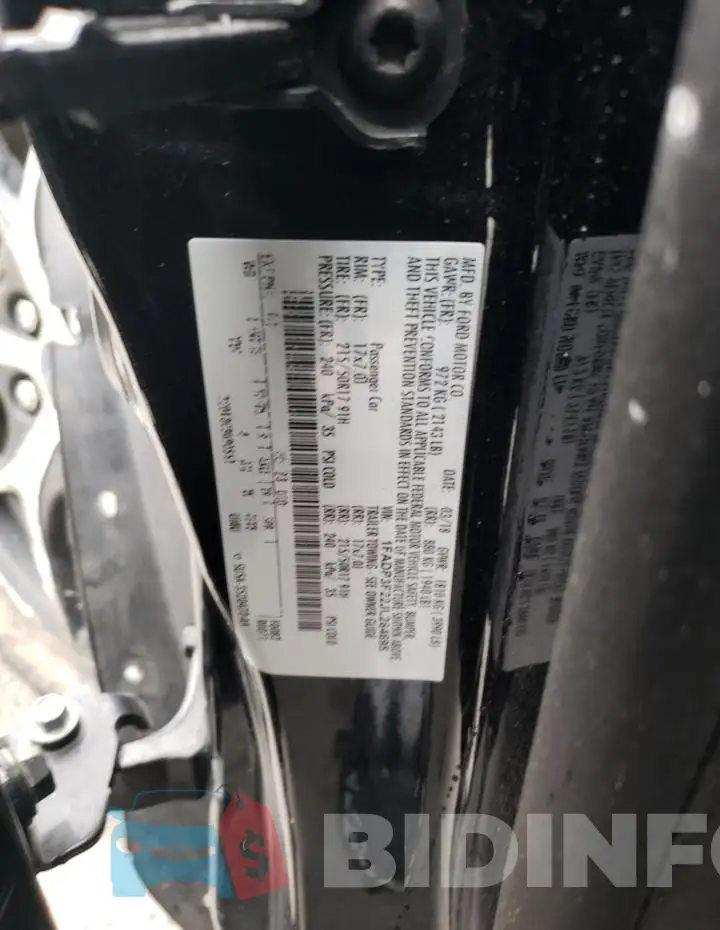 1FADP3F22JL284695 Photo# 12