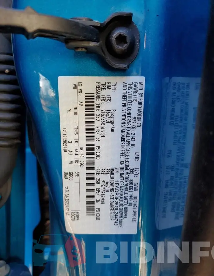1FADP3F26GL244743 Photo# 13
