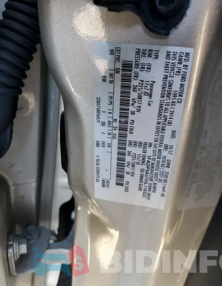 1FADP5AU1HL118523 Photo# 14