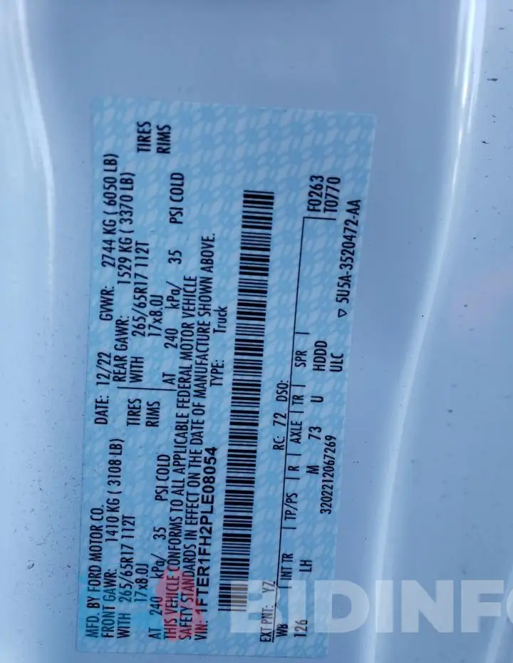 1FTER1FH2PLE08054 Photo# 12