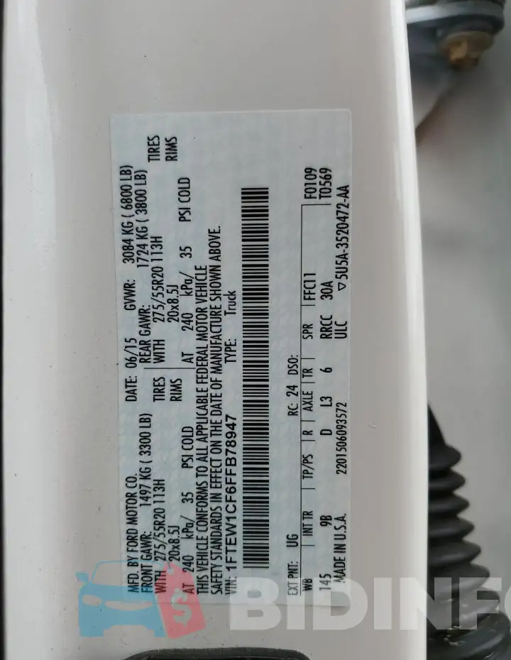 1FTEW1CF6FFB78947 Photo# 12