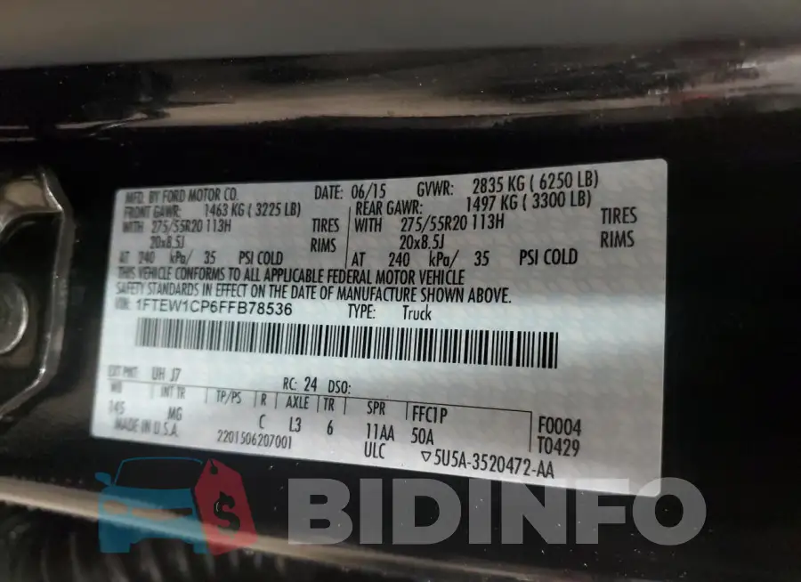 1FTEW1CP6FFB78536 Photo# 12