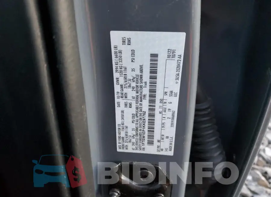 1FTEW1EP1KKE97762 Photo# 12