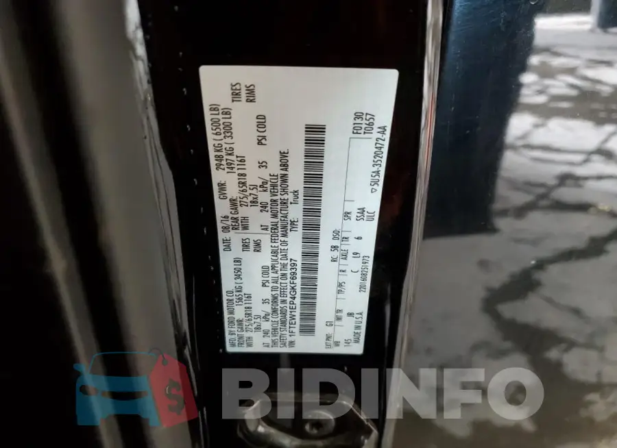1FTEW1EP4GKF69397 Photo# 12