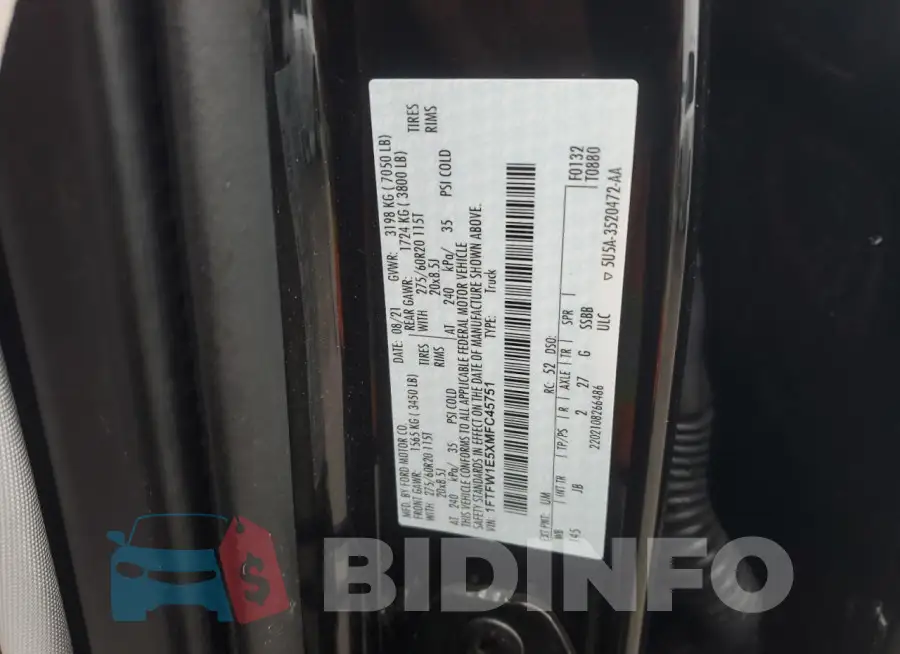 1FTFW1E5XMFC45751 Photo# 12