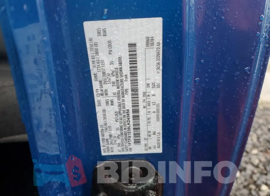 1FTFX1E59LKD45858 Photo# 13