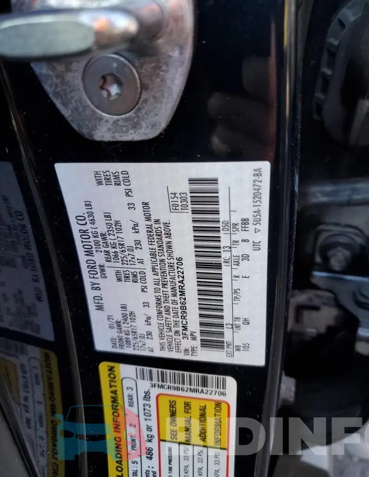 3FMCR9B62MRA22706 Photo# 12