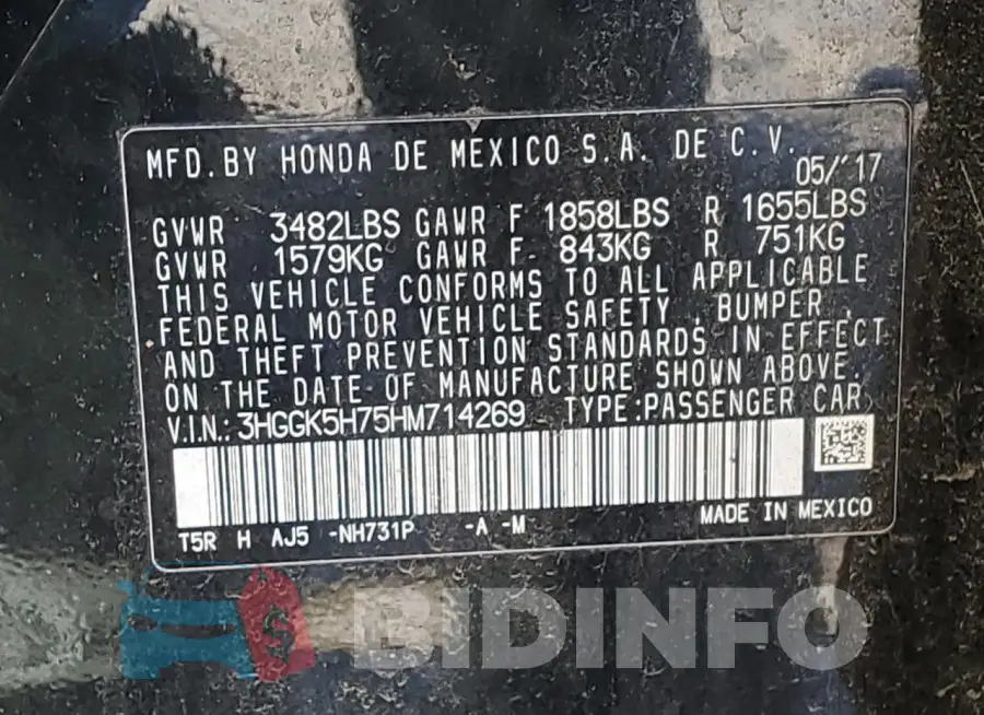 3HGGK5H75HM714269 Photo# 12