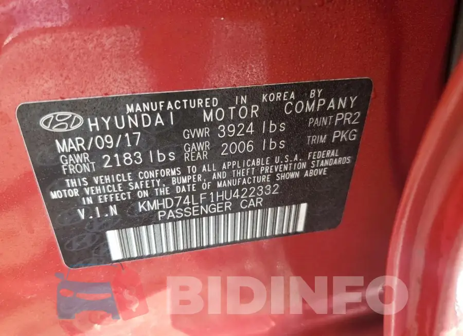 KMHD74LF1HU422332 Photo# 12