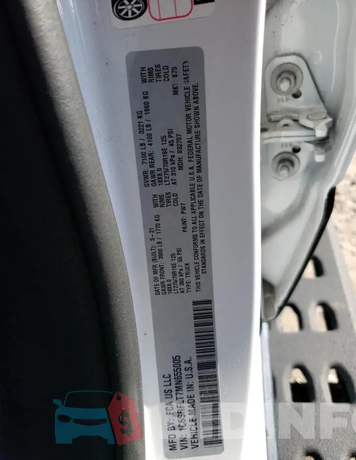 1C6SRFLT7MN655005 Photo# 12