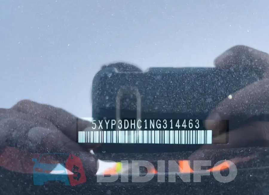 5XYP3DHC1NG314463 Photo# 12