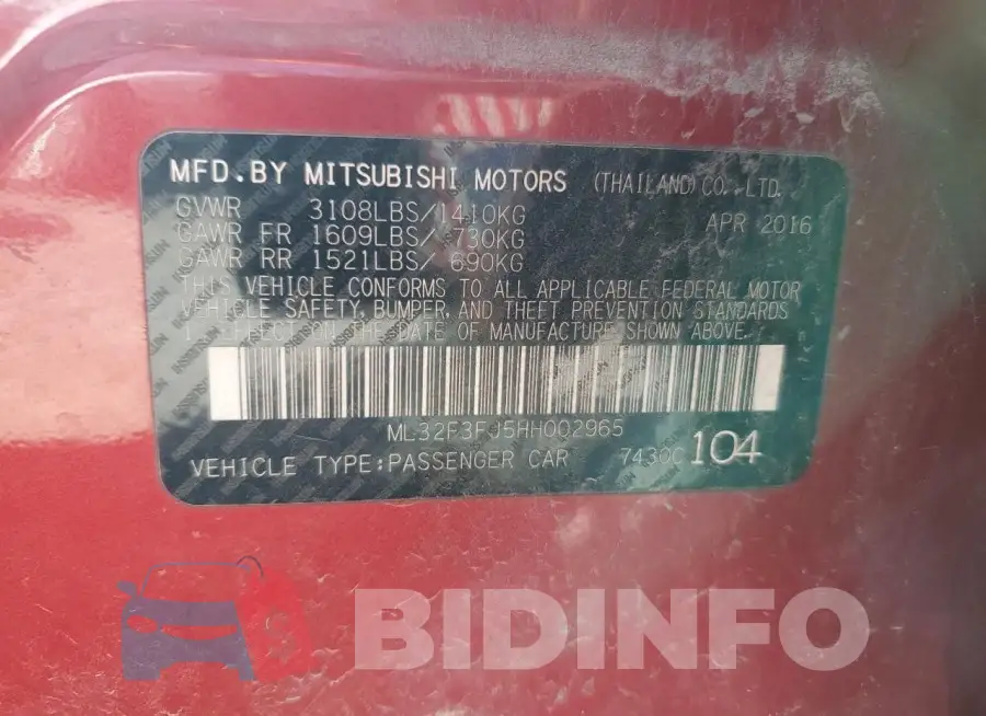 ML32F3FJ5HH002965 Photo# 12