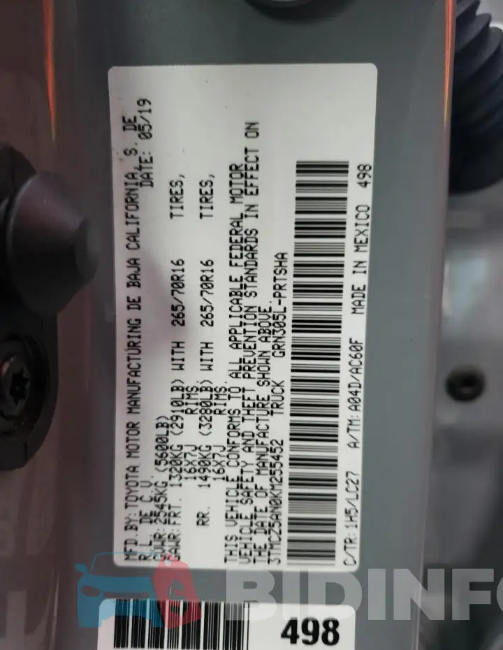 3TMCZ5AN0KM255452 Photo# 12