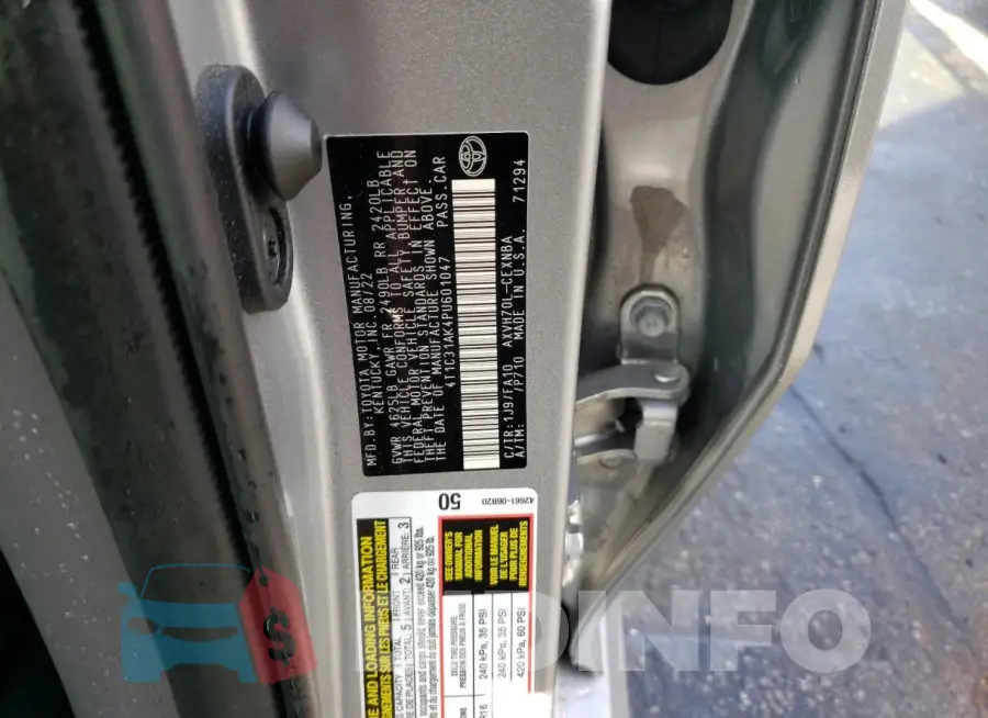 4T1C31AK4PU601047 Photo# 12