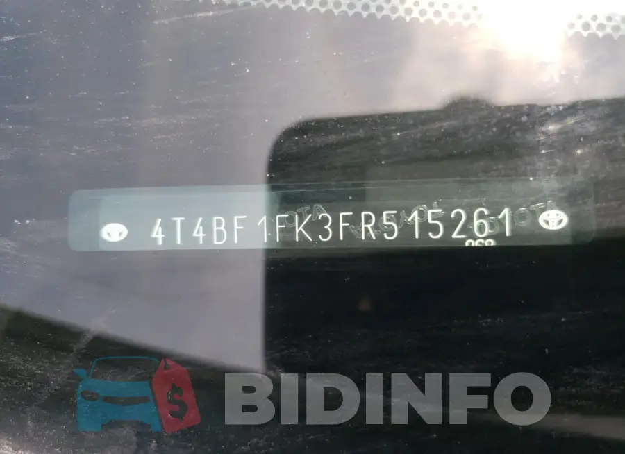 4T4BF1FK3FR515261 Photo# 12