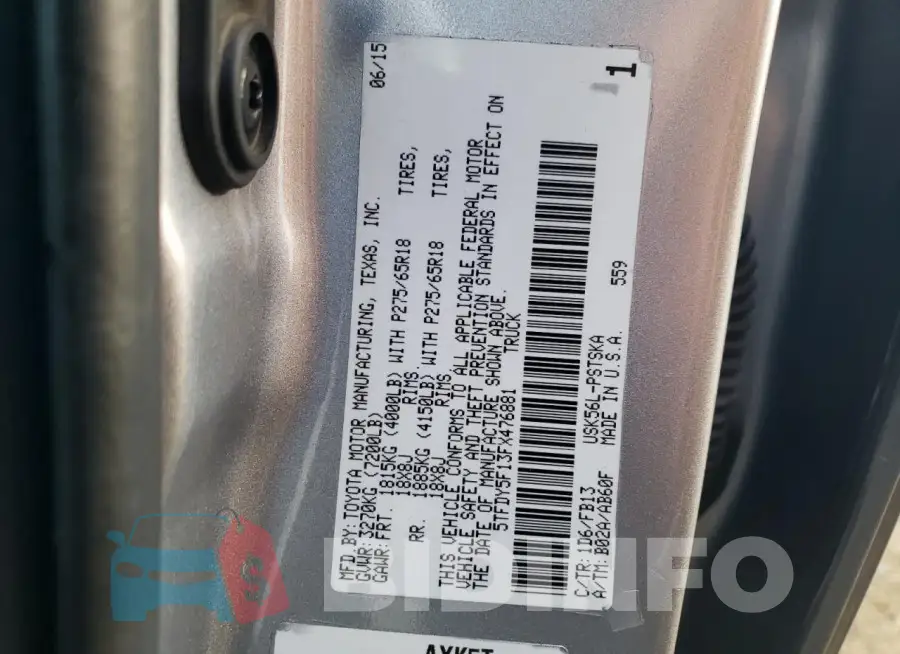 5TFDY5F13FX476881 Photo# 12