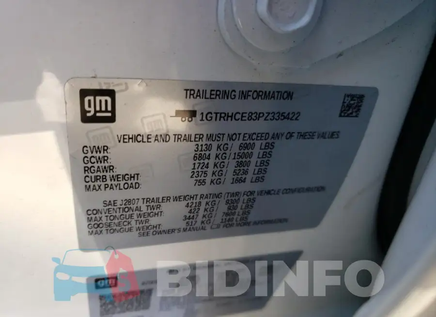 1GTRHCE83PZ335422 Photo# 13
