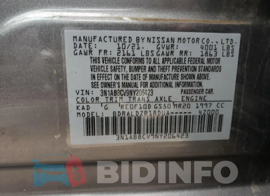 3N1AB8CV9NY206423 Photo# 13