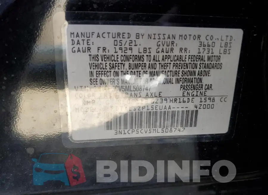 3N1CP5CV5ML508747 Photo# 12