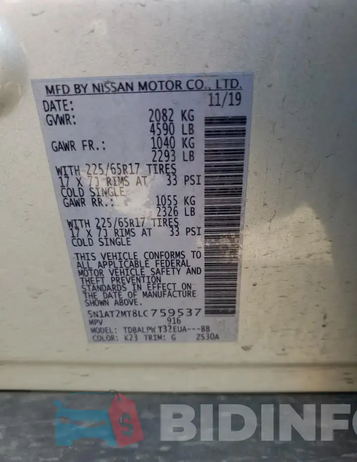5N1AT2MT8LC759537 Photo# 13