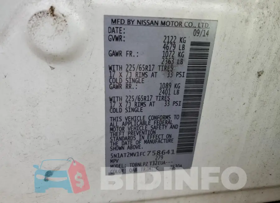 5N1AT2MV1FC758641 Photo# 12