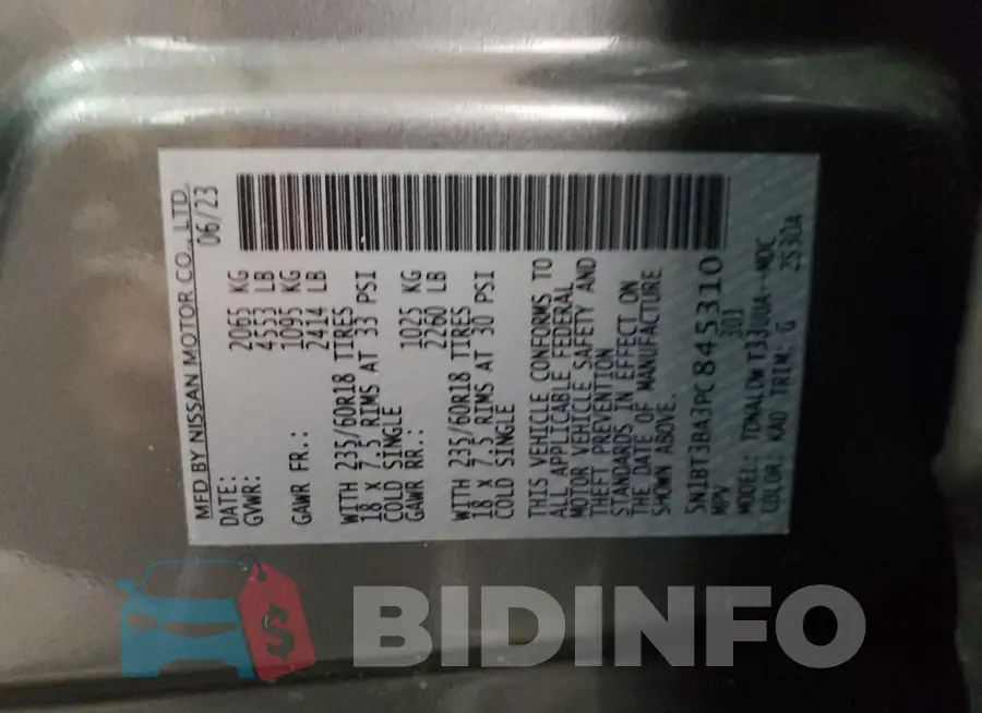 5N1BT3BA3PC845310 Photo# 14