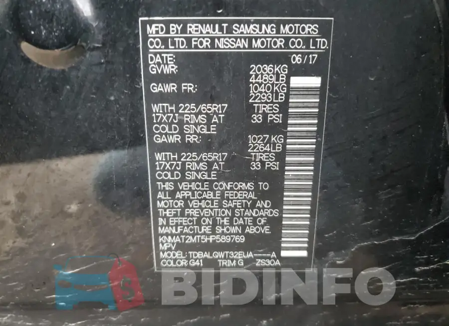 KNMAT2MT5HP589769 Photo# 13