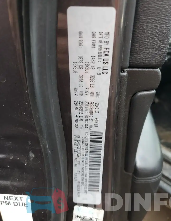 1C4RJFBG7KC796071 Photo# 12