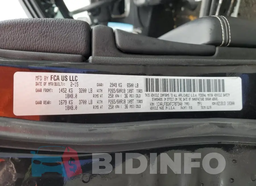 1C4RJFBGXFC787340 Photo# 13