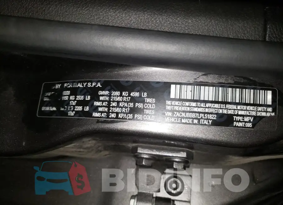 ZACNJBBB7LPL51822 Photo# 12