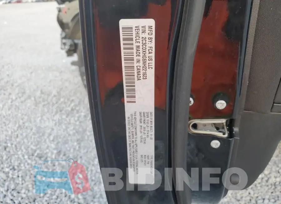 2C3CDXHG6NH221623 Photo# 12