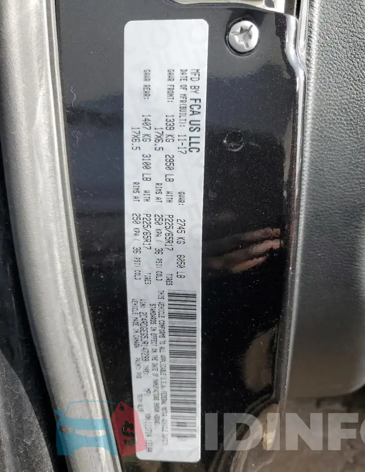 2C4RDGEG5JR147299 Photo# 13