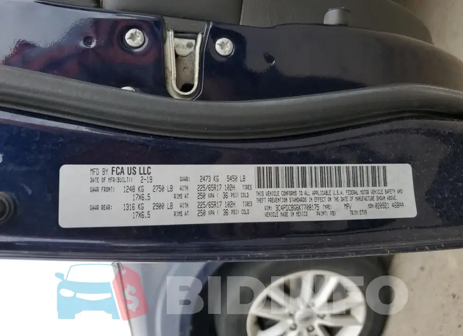 3C4PDCBG6KT708175 Photo# 13