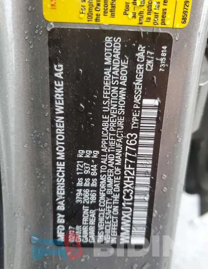 WMWXU1C3XH2F77763 Photo# 13