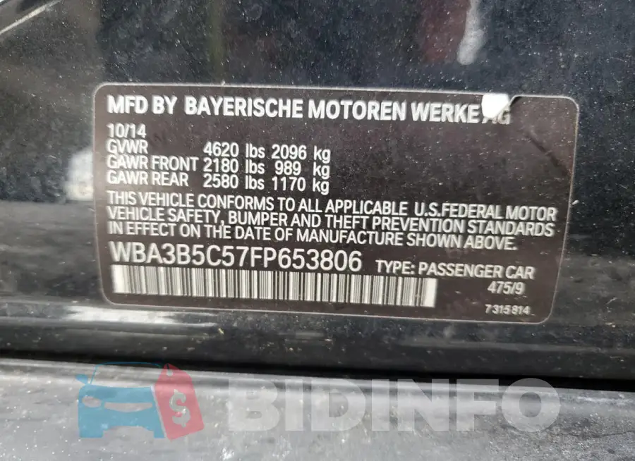 WBA3B5C57FP653806 Photo# 12