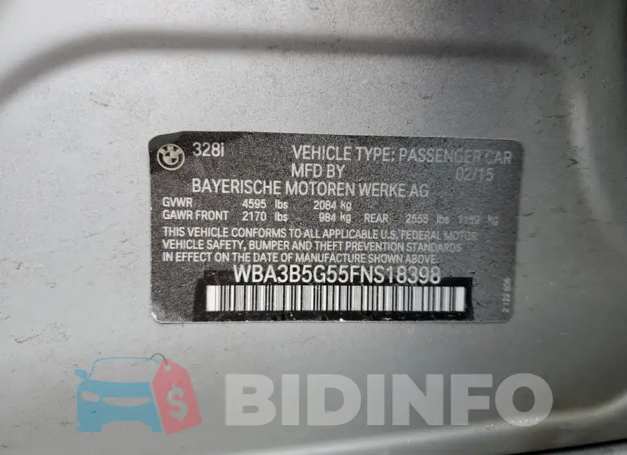 WBA3B5G55FNS18398 Photo# 12
