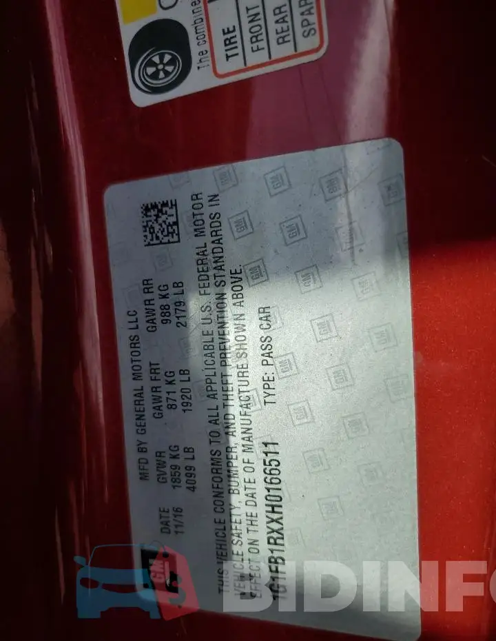 1G1FB1RXXH0166511 Photo# 12
