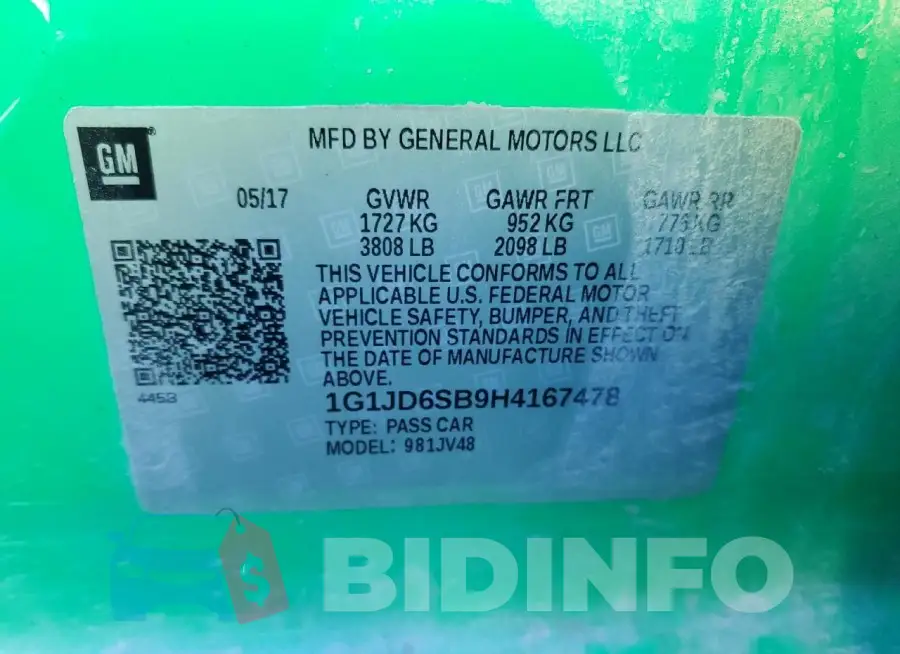 1G1JD6SB9H4167478 Photo# 12