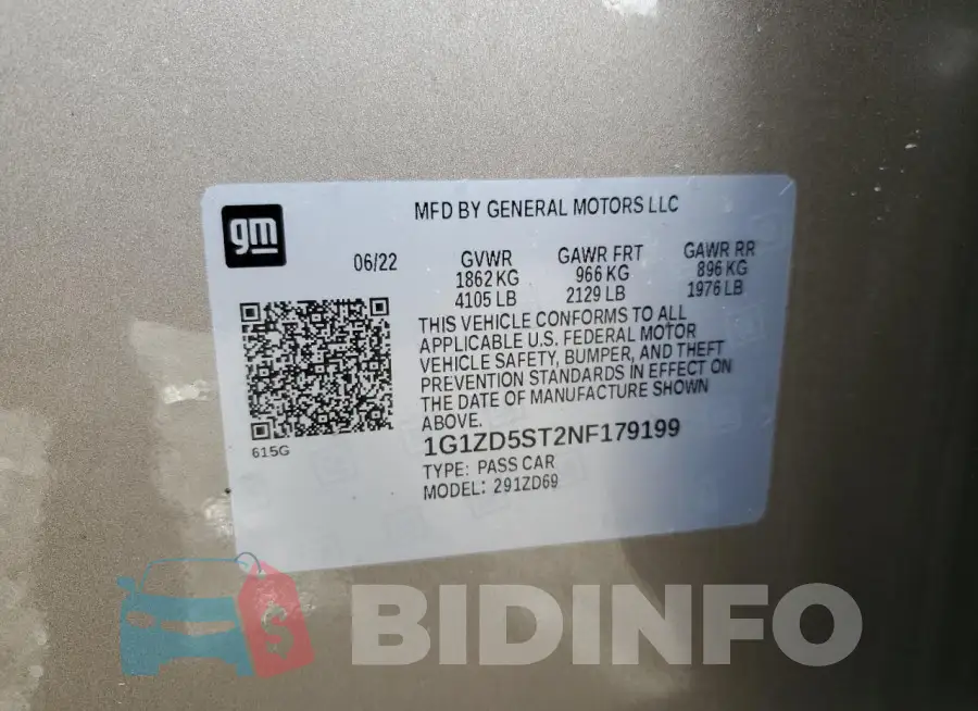 1G1ZD5ST2NF179199 Photo# 12