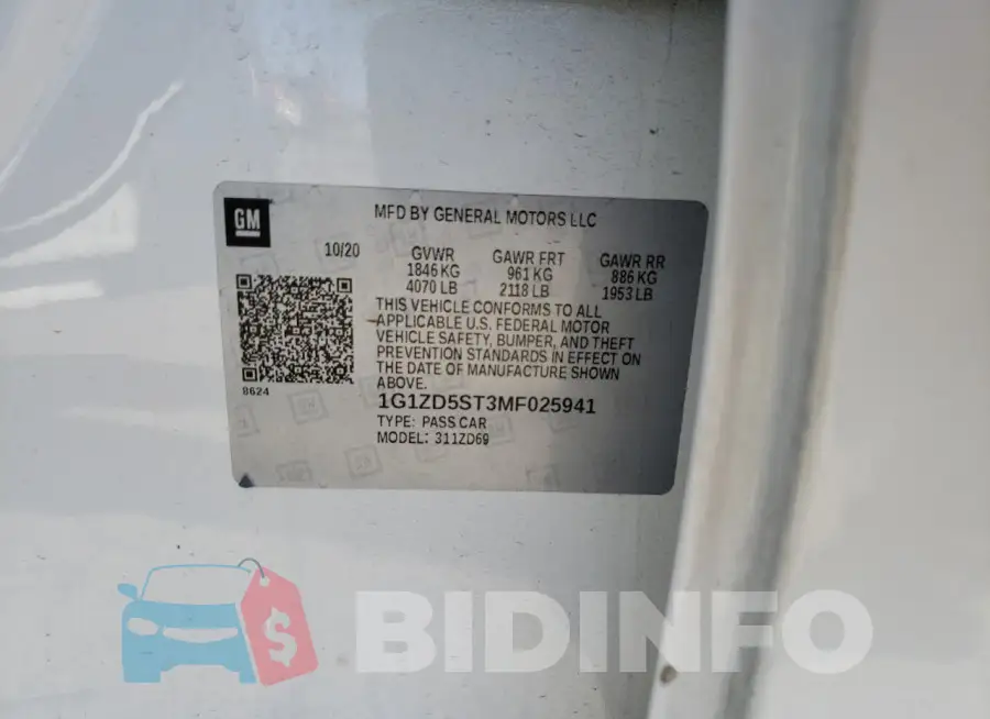 1G1ZD5ST3MF025941 Photo# 12