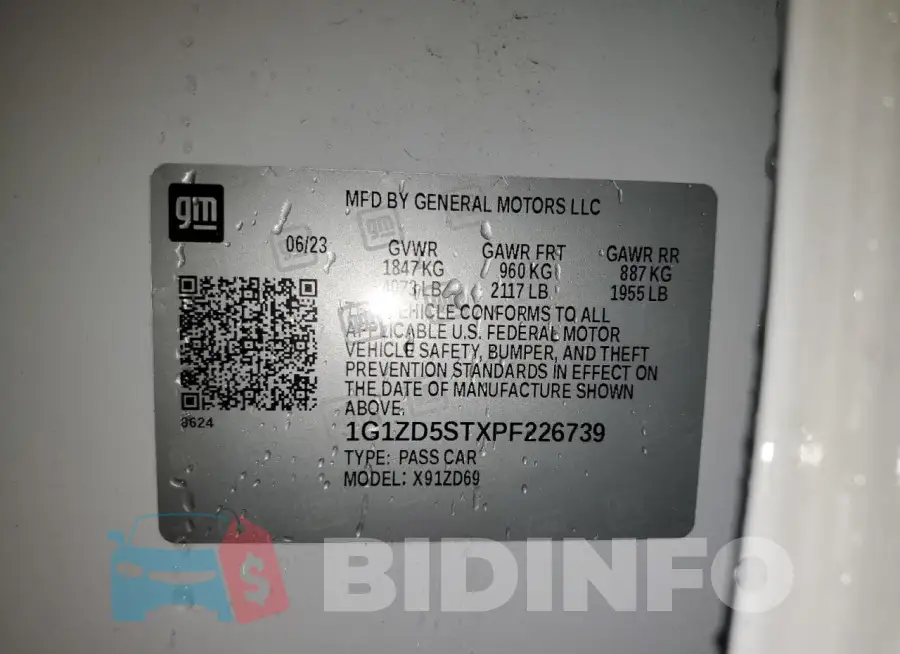 1G1ZD5STXPF226739 Photo# 13
