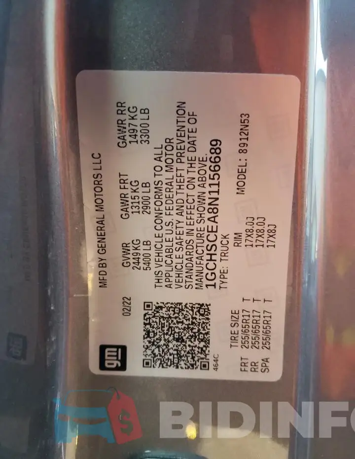1GCHSCEA8N1156689 Photo# 13