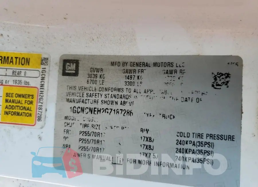 1GCNCNEH2GZ187286 Photo# 13