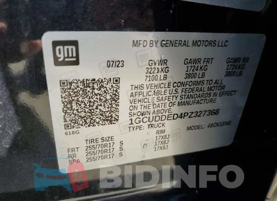 1GCUDDED4PZ327368 Photo# 13